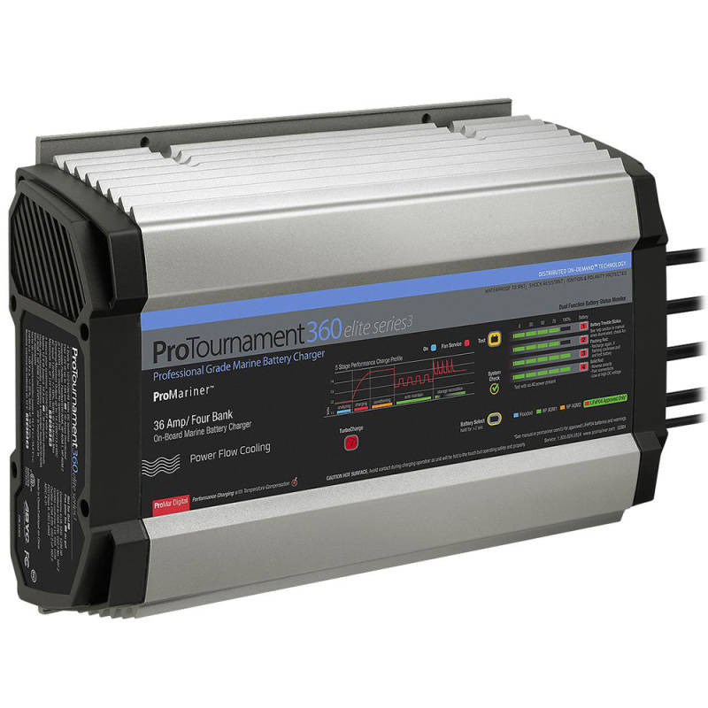 ProMariner ProTournament360 Elite Series3 36 Amp 4-Bank Marine Charger