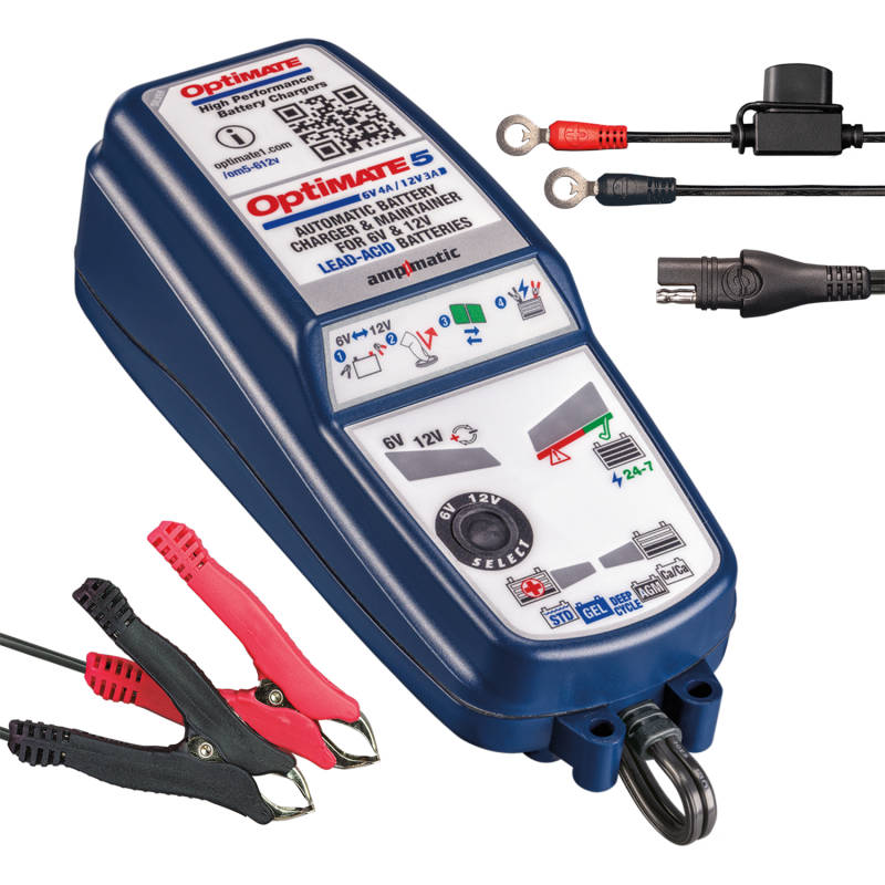 Optimate TM321: OptiMATE 5 6v 4A / 12v 3A 8-Step Smart Charger