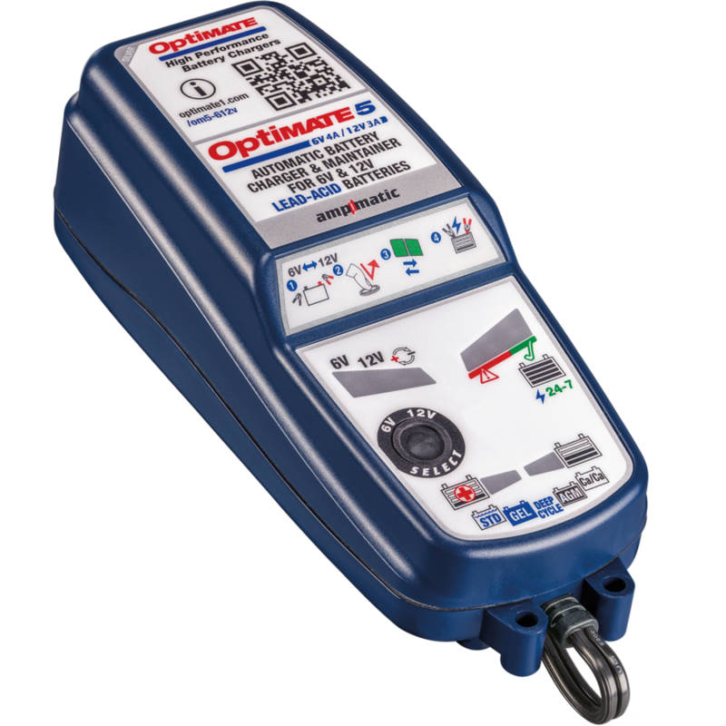 Optimate TM321: OptiMATE 5 6v 4A / 12v 3A 8-Step Smart Charger