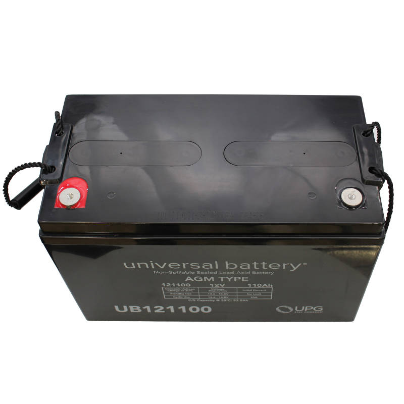 Universal Battery UB121100: 12v 110 AH Deep Cycle Sealed AGM Battery with Insert Terminals