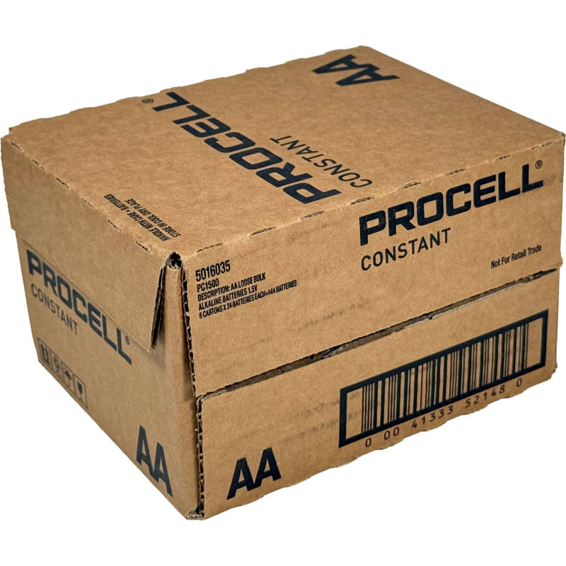 Duracell Procell PC1500-Case: AA Professional Alkaline Battery Six 24-Packs
