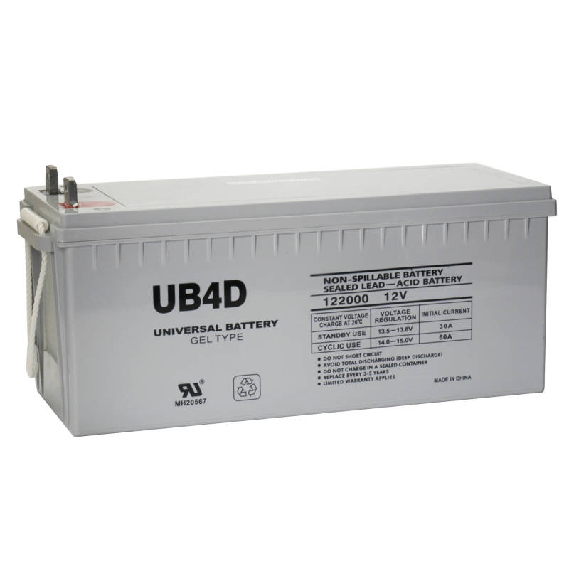 Universal Battery UB-4D | 12v 180 AH Deep Cycle Sealed Gel Marine and RV Battery