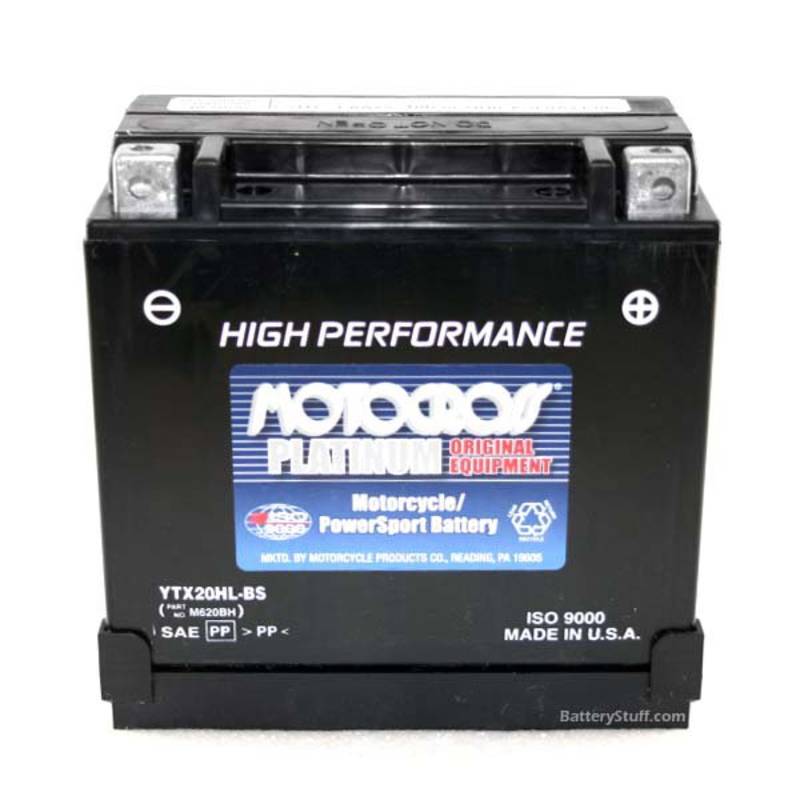 YTX20HL-BS-PW Motocross 12v 310 CCA AGM Personal Watercraft Battery