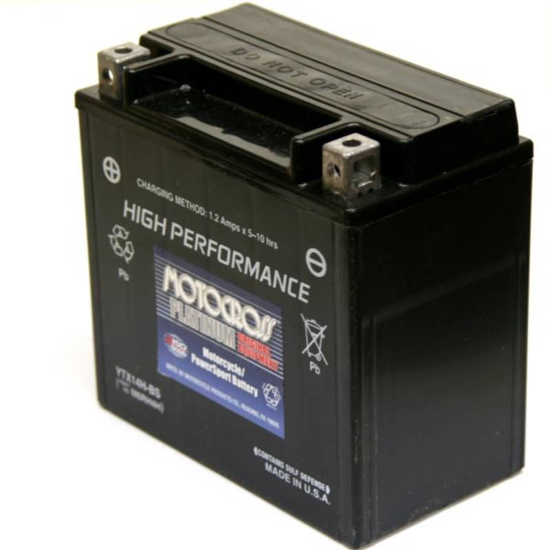 YTX14H-BS Motocross 12v 240 CCA Sealed AGM Motorcycle Battery