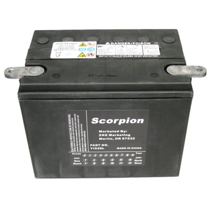 Scorpion YIX28L Harley Davidson HVT-7 Motorcycle Battery - 12v 370 CCA Sealed AGM