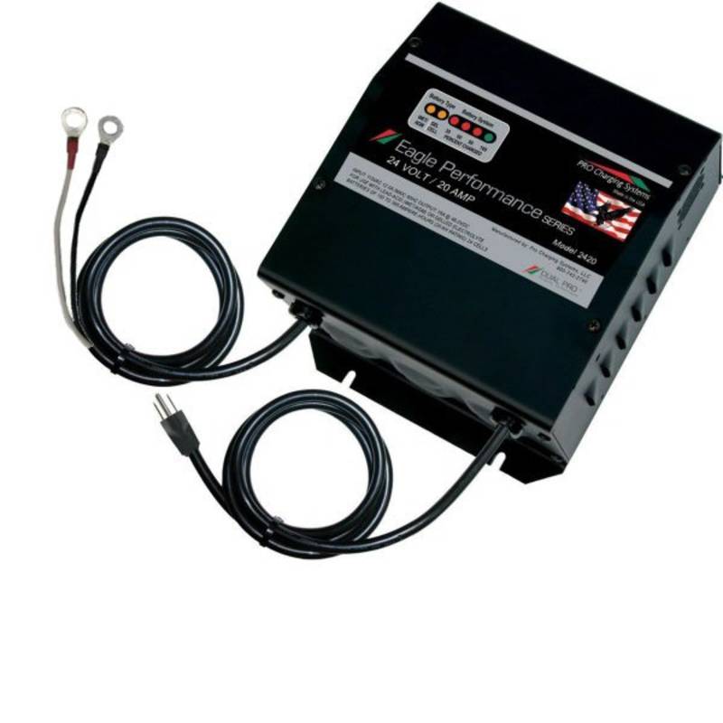 Eagle 12v 25 Amp Industrial On-Board Charger with Rings - i1225-OB