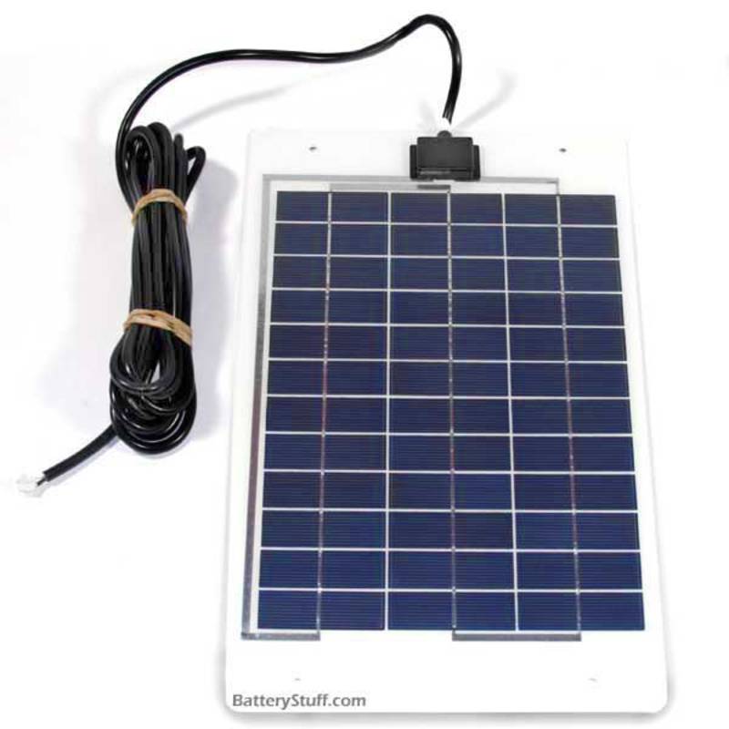 Power Up 12v 10 Watt Lightweight Unbreakable Solar Panel BSP1012-LSS