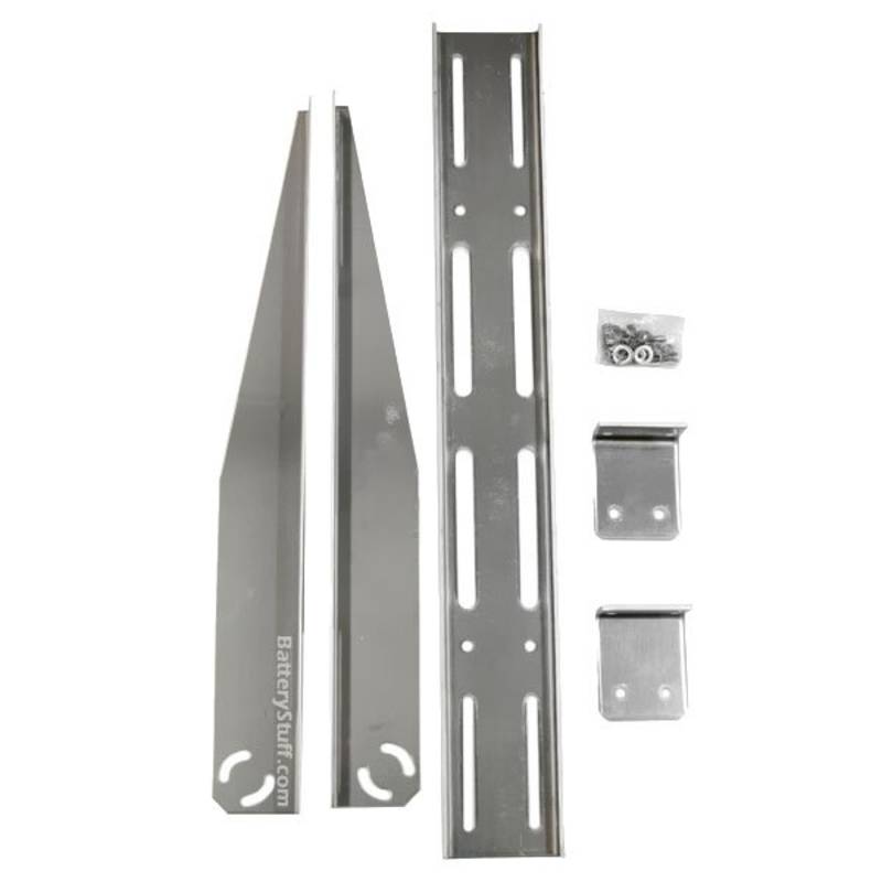 Solarland Universal Flat Mount Bracket Kit for Large Solar Panels