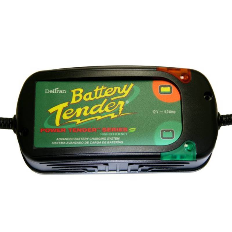 Battery Tender 022-0186G-DL-WH | Battery Tender 12v 5 Amp High-Efficiency 4-Stage Power Tender Charger by Deltran