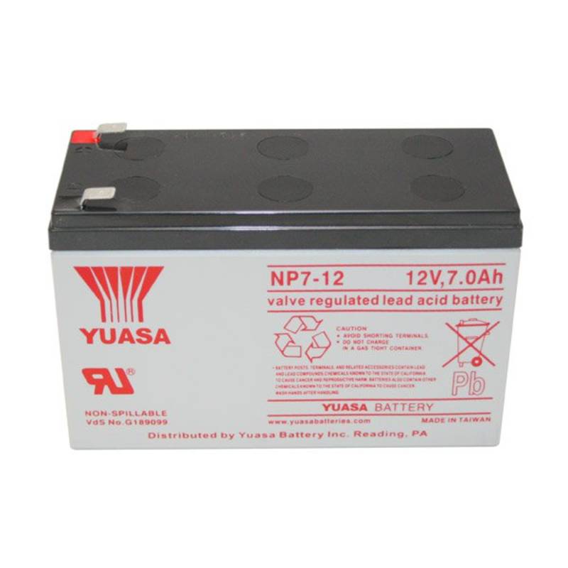 Yuasa 12v 7 AH Deep Cycle Sealed Lead Acid Battery w/ F2 Terminals