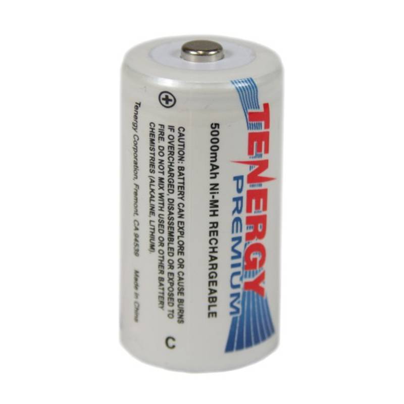 Tenergy Premium C Cell 5000 mAh NiMH Rechargeable Battery - C-10208