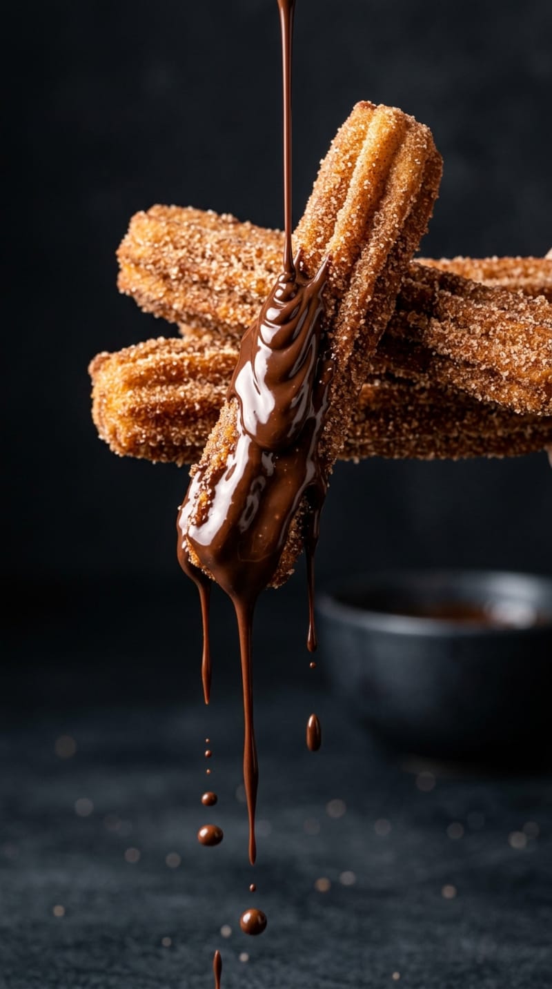 Churros with Chocolate Sauce