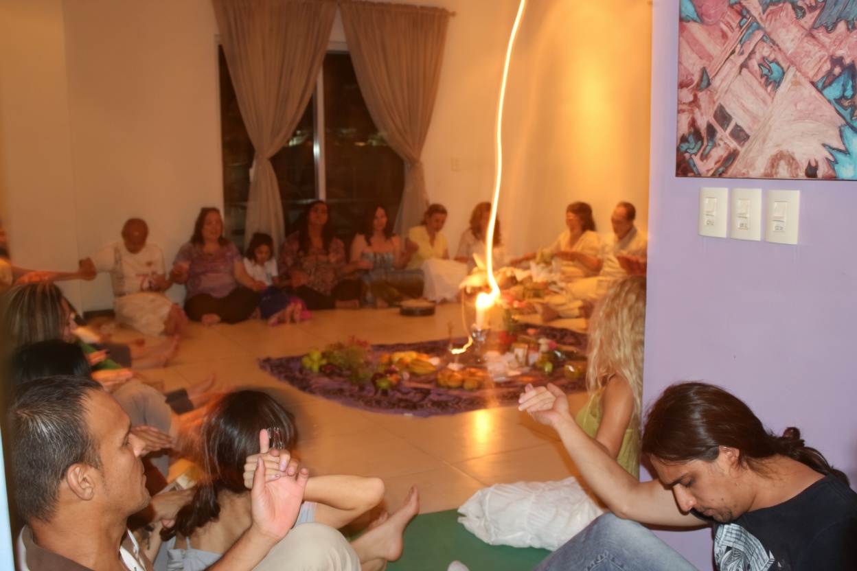 Sacred gathering — Ashram prayer