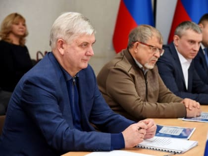Леонид Пасечник: На встрече с губернатором Воронежской области Александром Гусевым подвели итоги восстановления за 2022 