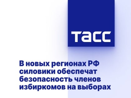 В новых регионах РФ силовики обеспечат безопасность членов избиркомов на выборах