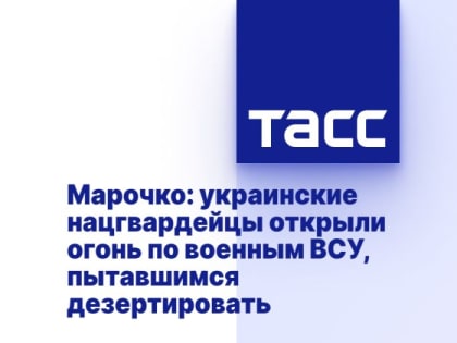 Марочко: украинские нацгвардейцы открыли огонь по военным ВСУ, пытавшимся дезертировать