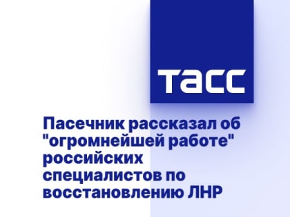 Пасечник рассказал об "огромнейшей работе" российских специалистов по восстановлению ЛНР