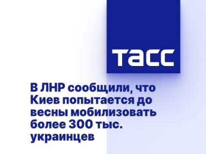 В ЛНР сообщили, что Киев попытается до весны мобилизовать более 300 тыс. украинцев