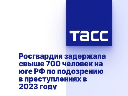 Росгвардия задержала свыше 700 человек на юге РФ по подозрению в преступлениях в 2023 году