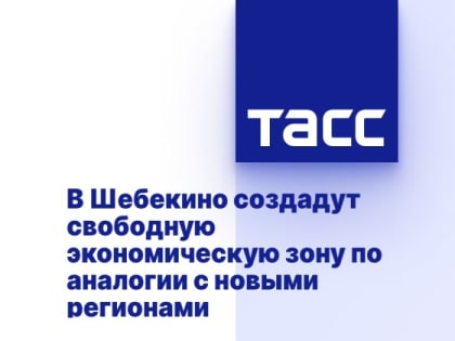 В Шебекино создадут свободную экономическую зону по аналогии с новыми регионами