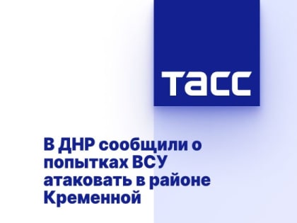 В ДНР сообщили о попытках ВСУ атаковать в районе Кременной