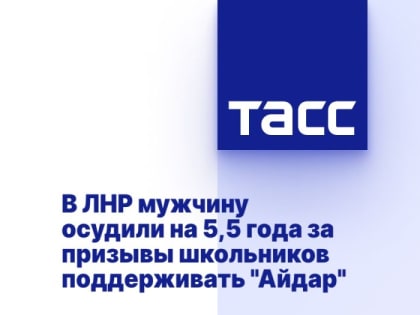 В ЛНР мужчину осудили на 5,5 года за призывы школьников поддерживать "Айдар"