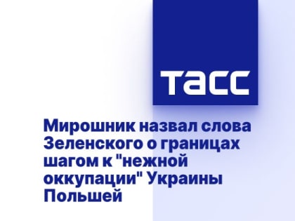 Мирошник назвал слова Зеленского о границах шагом к "нежной оккупации" Украины Польшей