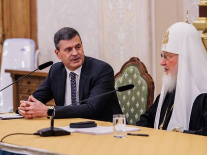 Встреча участников программы «Время героев» с Патриархом Кириллом