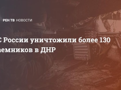 ВС России уничтожили более 130 наемников в ДНР