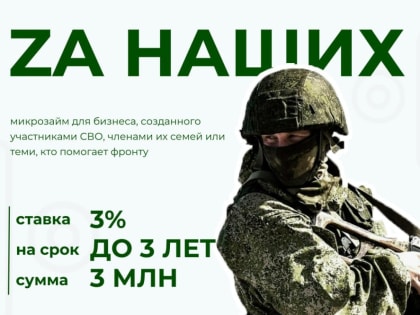 Фонд микрофинансирования ЛНР запустил новый льготный продукт для участников СВО и членов их семей «Zа наших»