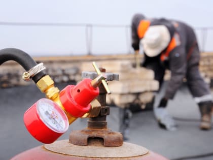 &nbsp;Ремонт мягкой кровли на доме №1 улицы К. Либкнехта