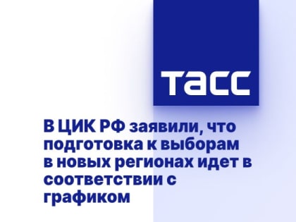 В ЦИК РФ заявили, что подготовка к выборам в новых регионах идет в соответствии с графиком