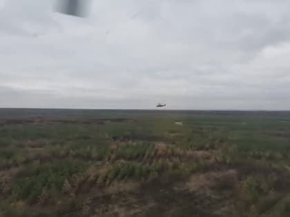 Разведывательно-ударные вертолёты Ка-52 «Аллигаторы» поразили с близкого расстояния опорные пункты и живую силу ВСУ на к
