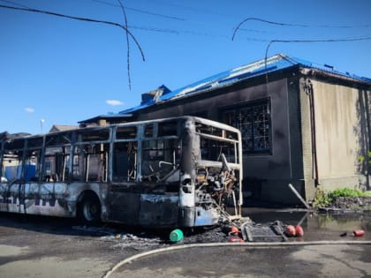 Сгорел дотла: в Свердловске ЛНР огонь охватил автобус во время рейса