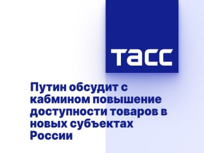 Путин обсудит с кабмином повышение доступности товаров в новых субъектах России