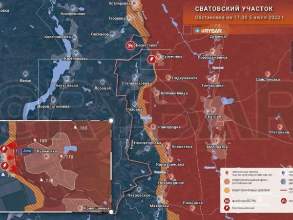 Ситуация на фронте сейчас карта боевых действий