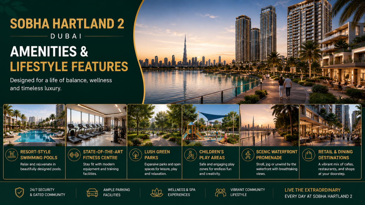 Sobha Hartland 2 Dubai Amenities & Lifestyle Features image