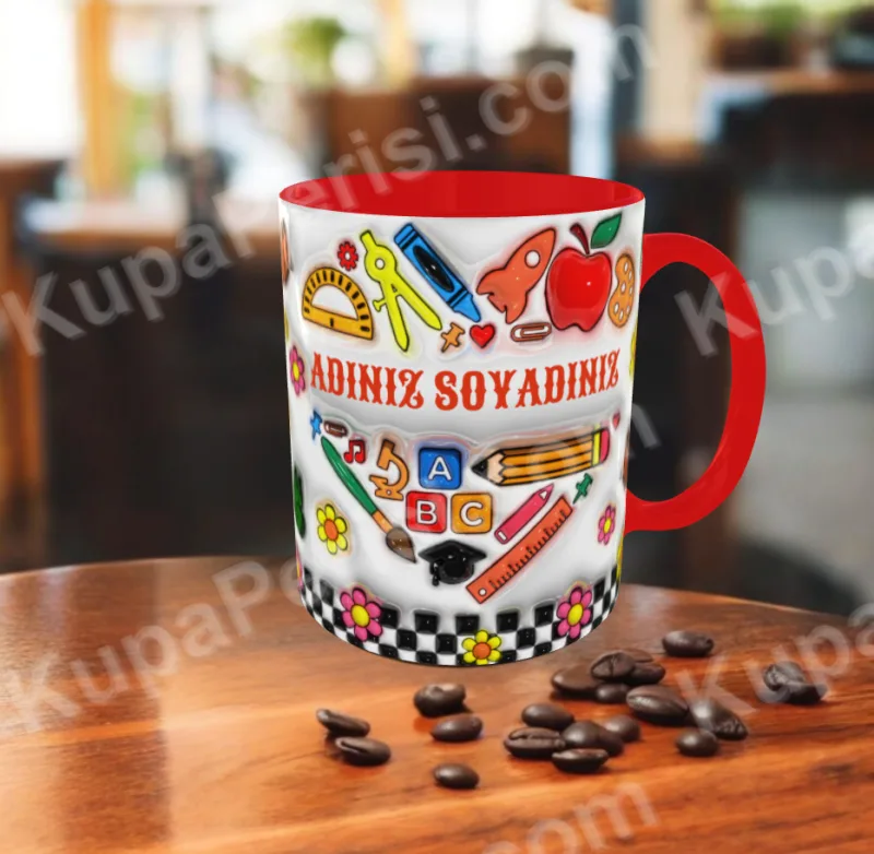 Öğretmen Büyük Kalp Küçük Zihinler Kupa - Detay Görseli 2