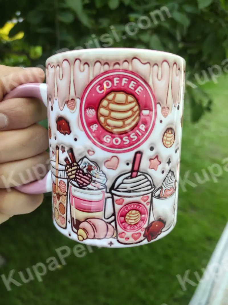 Pembe Kahve Dedikodu Tatlı Kupa - Detay Görseli 3