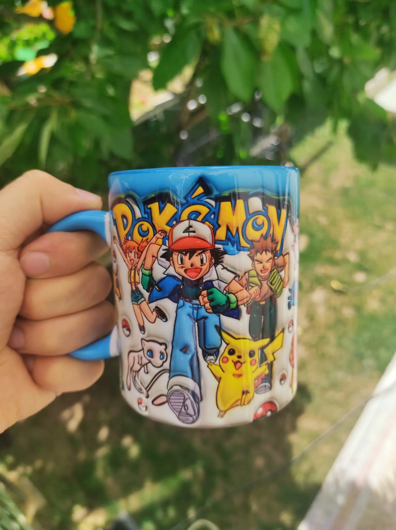 Ash Pikachu Mavi Macera Pokemon Kupası