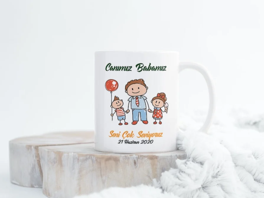 Canımız Babamız Çocuk Figürlü Kupa