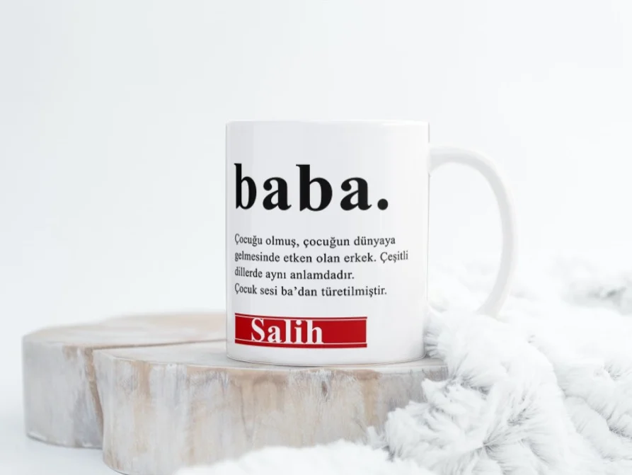 Baba Tanımı Kişisel İsimli Kupa