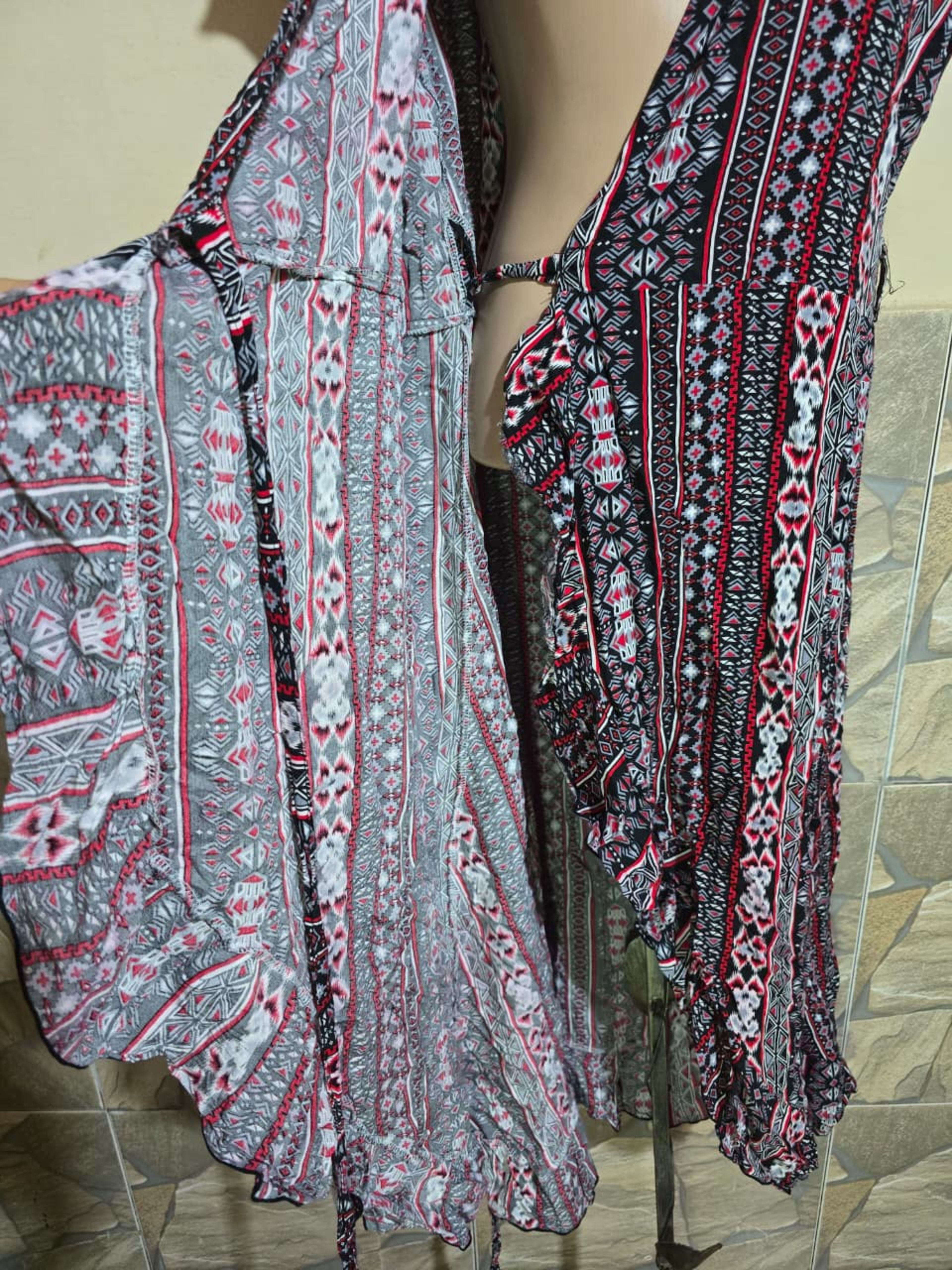Vestido Boho Estampado Ajustable. 2