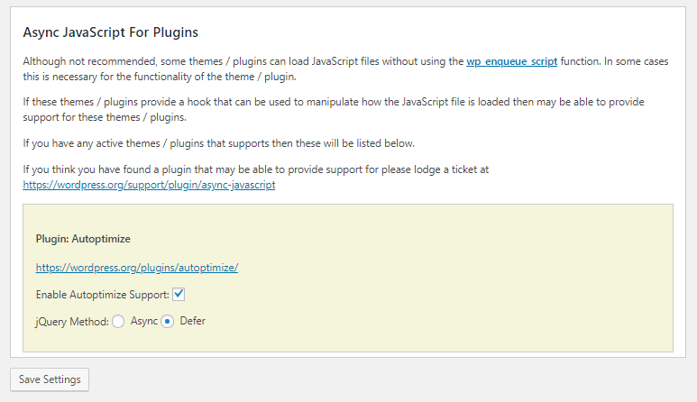 Async Javascriptプラグインの設定画面その10