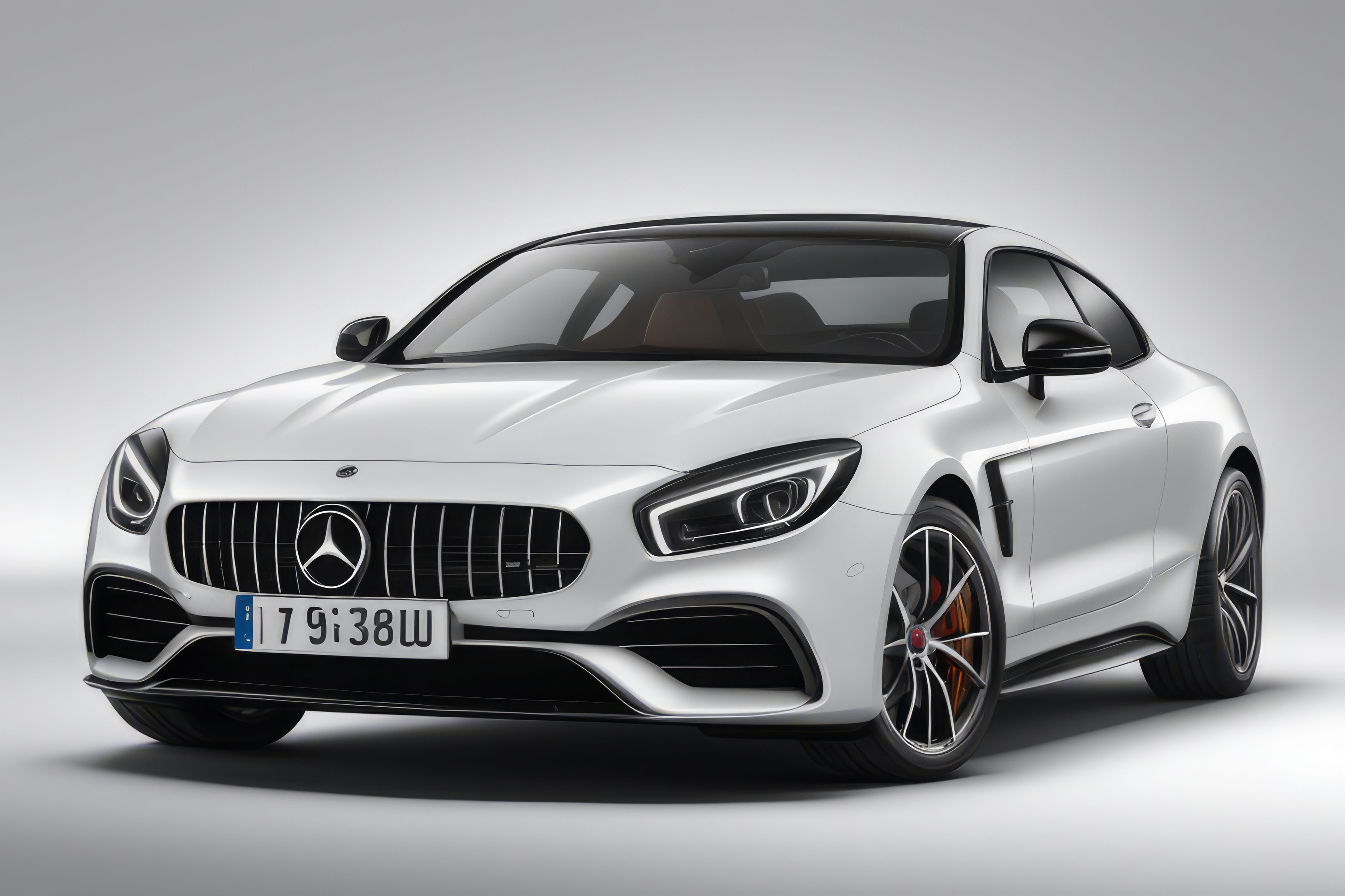 a white mercedes benz in dubai after service