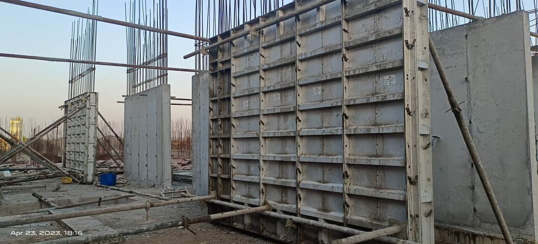 Retaining Walls aluminum formwork application