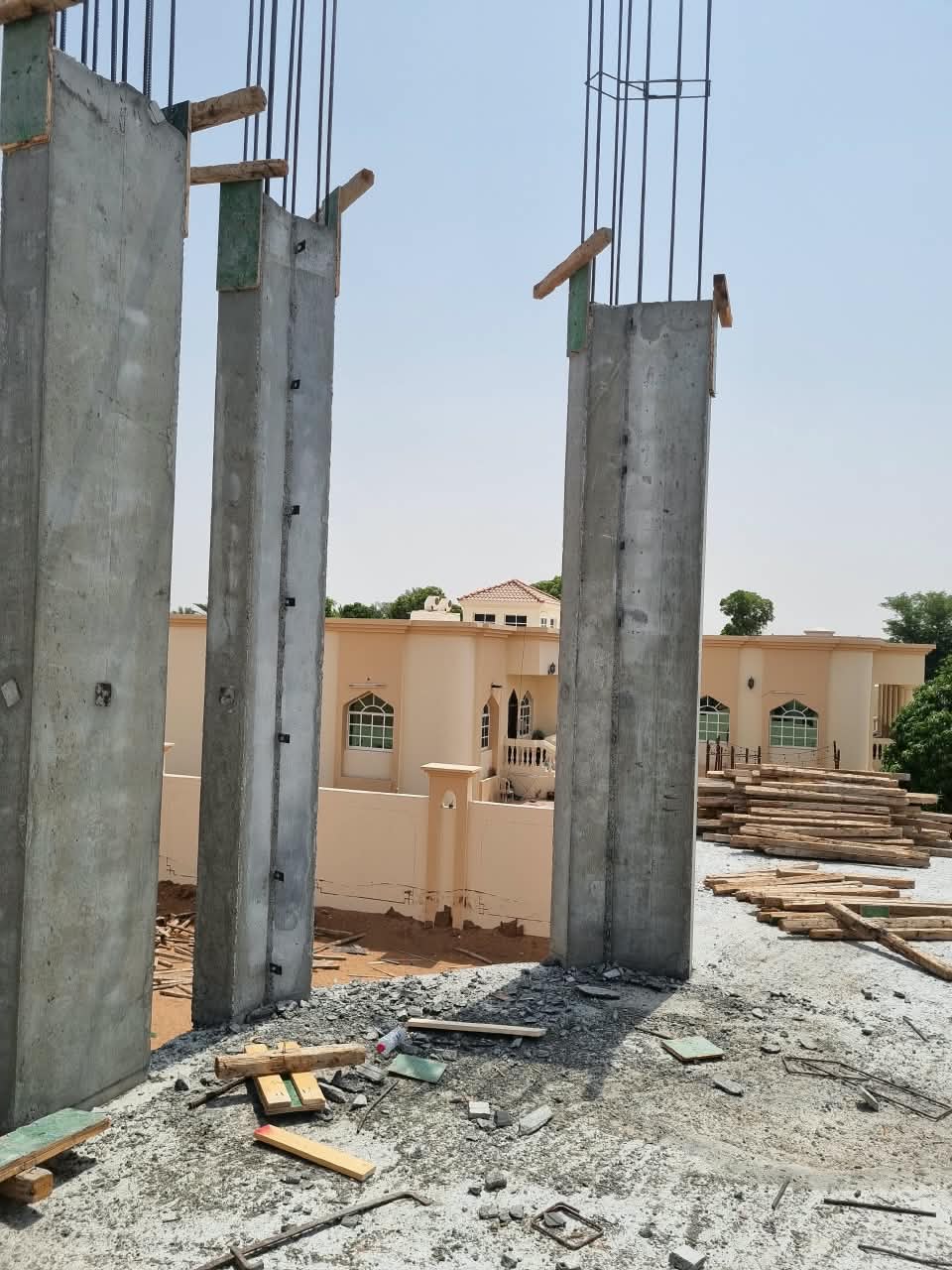 Reinforced concrete column project view