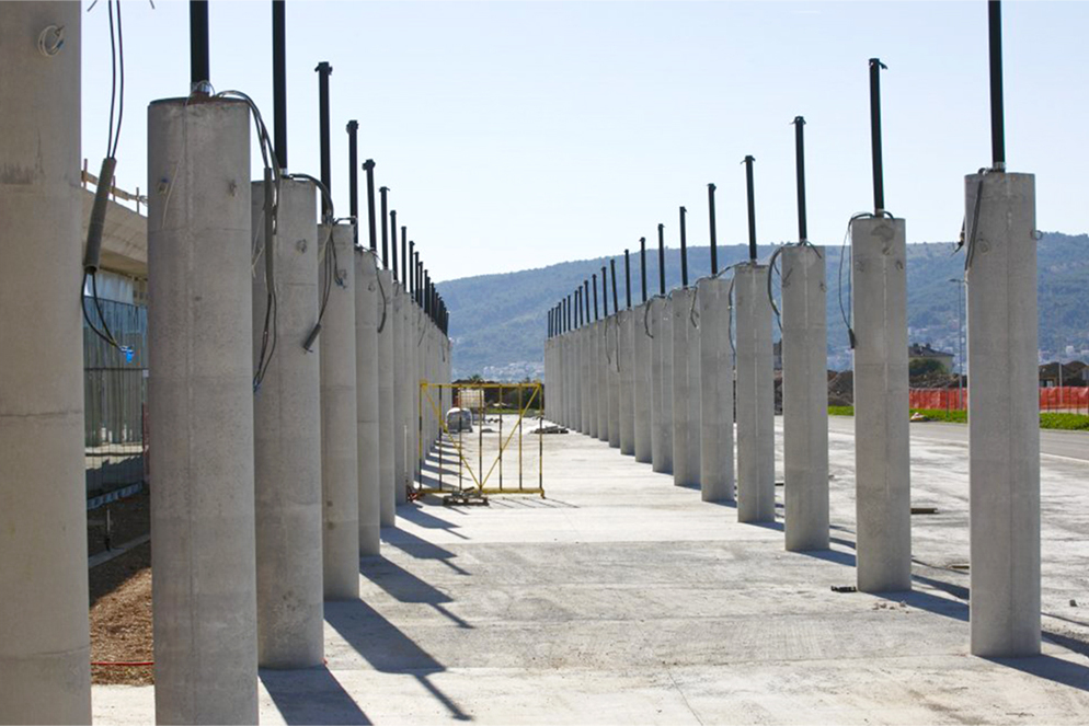 Reinforced concrete column project view