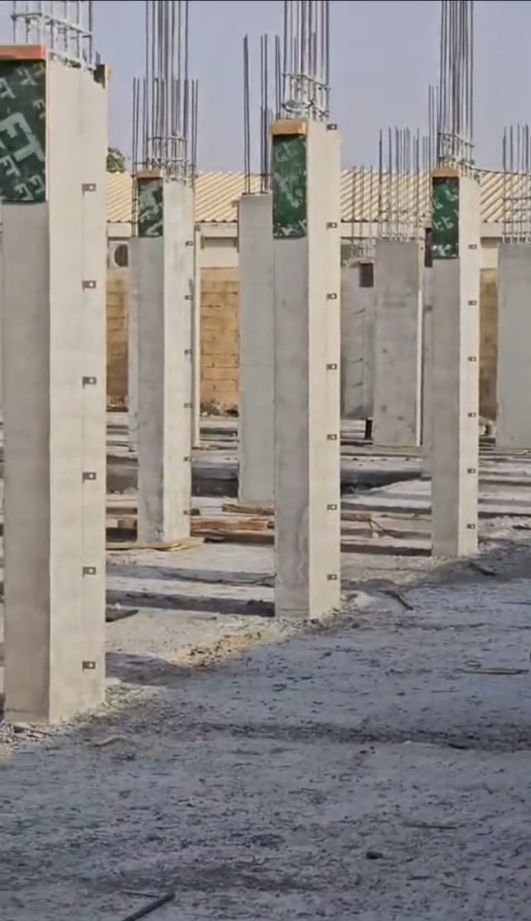 Reinforced concrete column project view