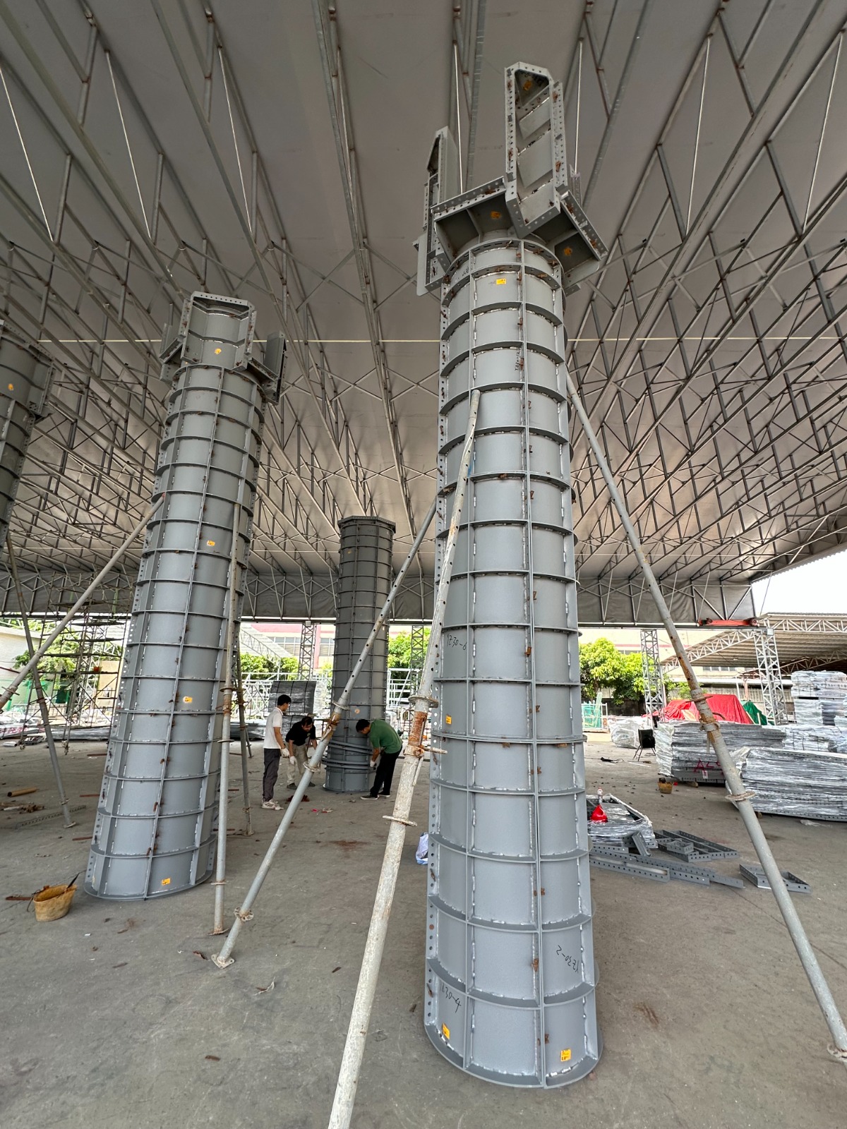 Curved / round column formwork